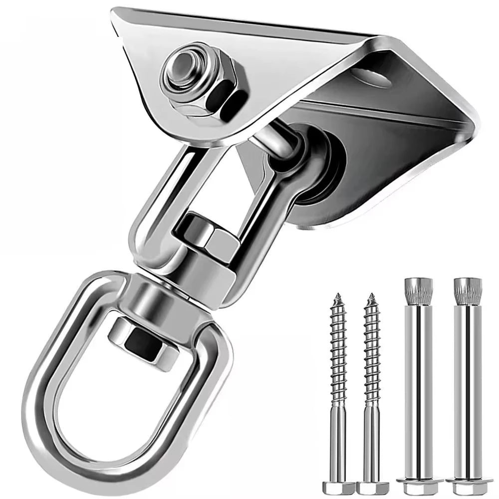 SUS304 Suspension Hooks Ceiling Wall Mount Fixed Plate Bag Hanger Bracket for Yoga Hammock Hanging Chair Sandbag Aerial Silks
