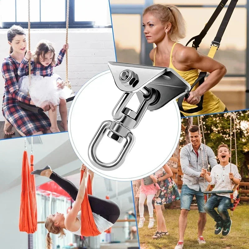SUS304 Suspension Hooks Ceiling Wall Mount Fixed Plate Bag Hanger Bracket for Yoga Hammock Hanging Chair Sandbag Aerial Silks