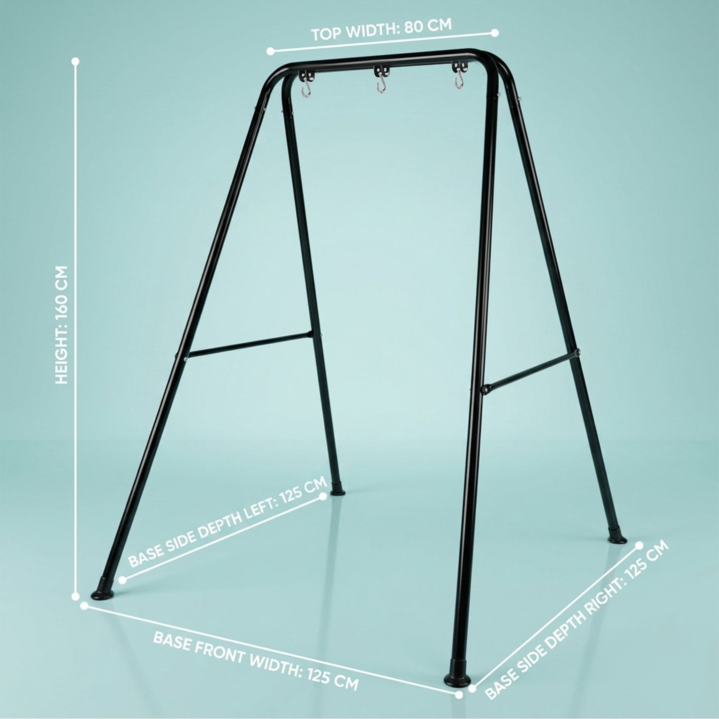 Abby & Noah Sensory Swing Stand | Heavy-Duty Foldable Steel Frame