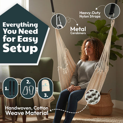 Therapist-Designed Handwoven Cotton Sensory Swing