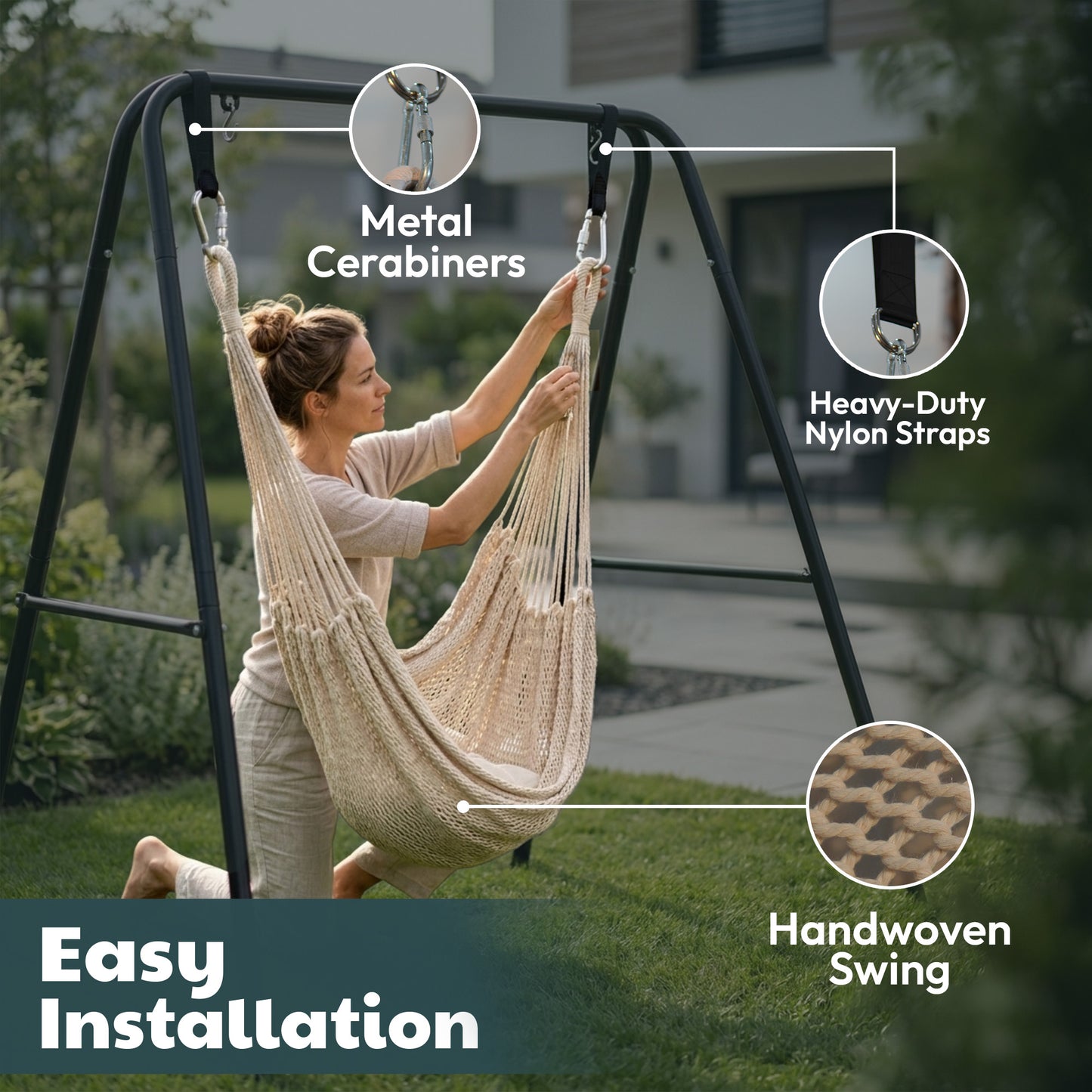 Therapist-Designed Handwoven Cotton Sensory Swing