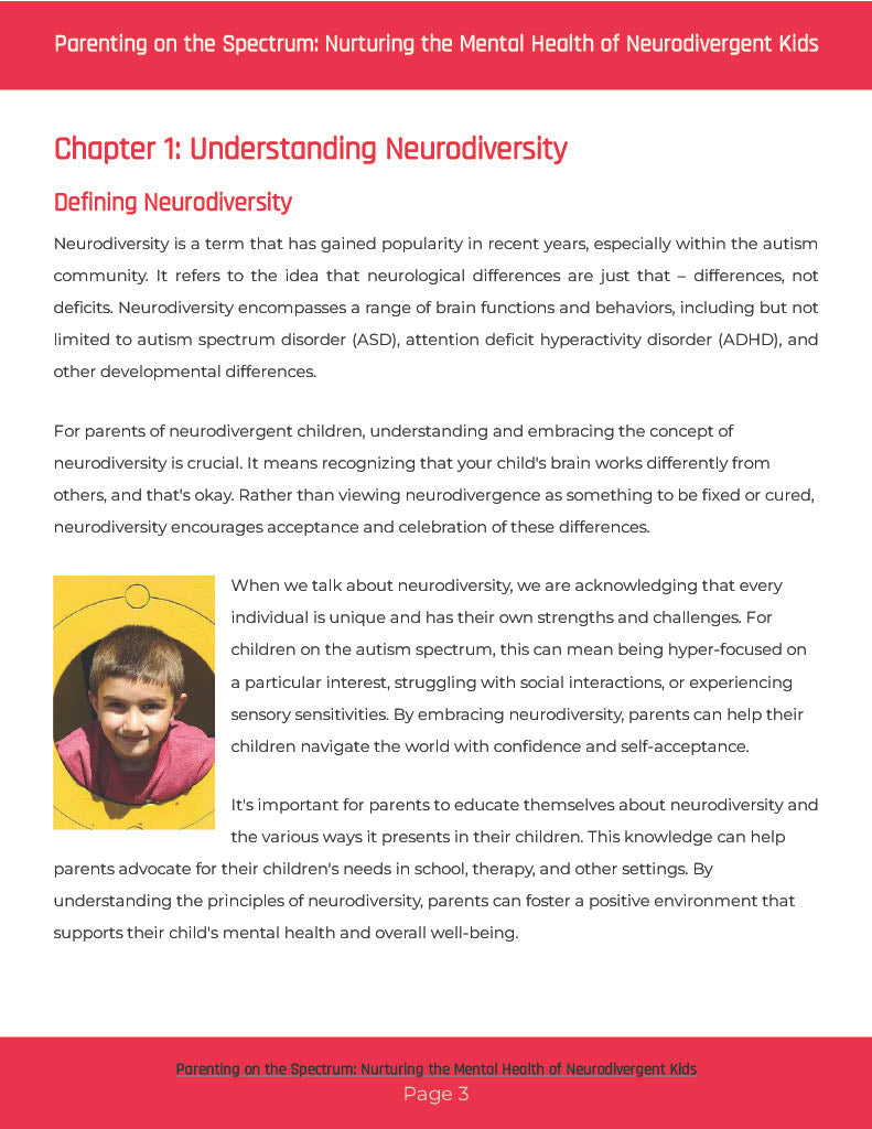 Parenting on the Spectrum: Nurturing the Mental Health of Neurodivergent Children (E-Book)