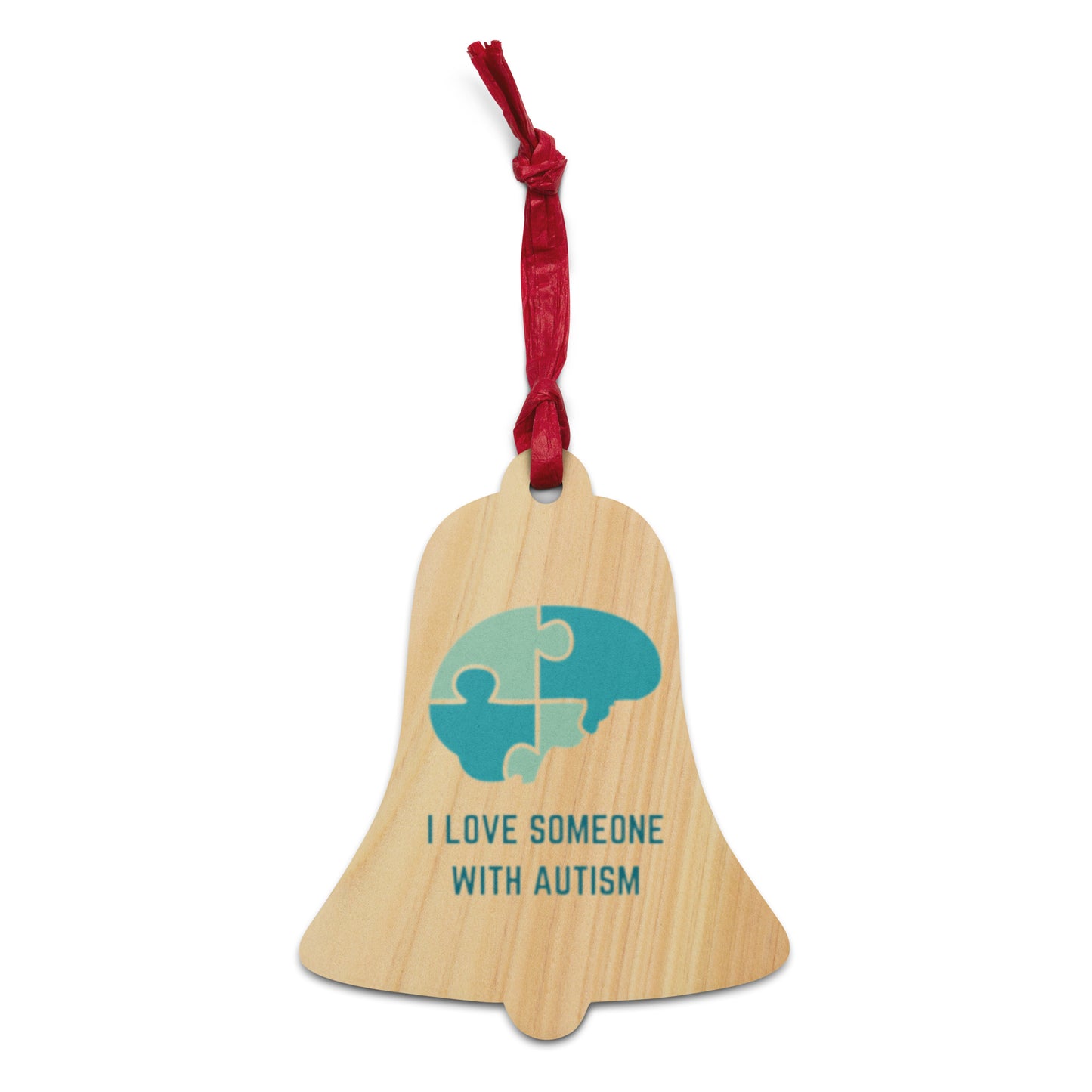 "I Love Someone with Autism" Wooden ornaments